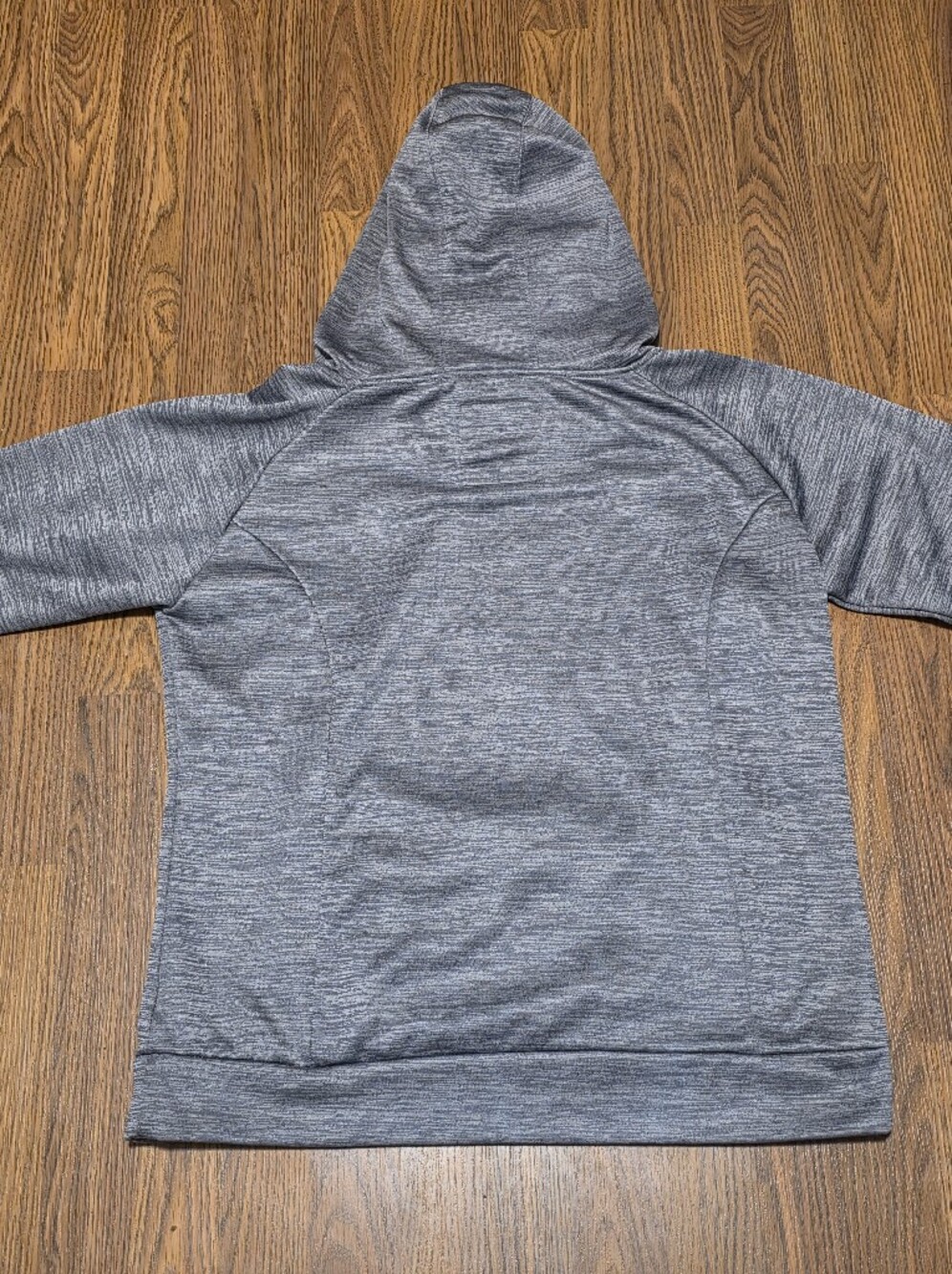John Deere Womens L Grey Pink Cowl Neck Athletic Fleece Hoodie Sweatshirt C44 - Picture 6 of 7